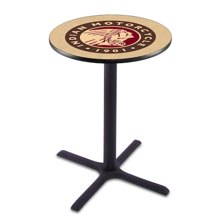 42 Blk Wrinkle Indian Motorcycle Pub Table